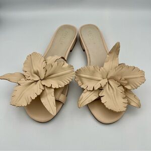 Cecelia New York Lila Slide Sandal US 8 Nude Leather
